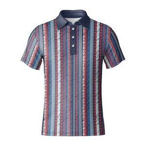 Camiseta Deportiva para Hombre, de Poliéster y Elastano, Antiarrugas, de Secado Rápido y Transpirable, para Golf, OEM ODM Vietnam - Product Image 6