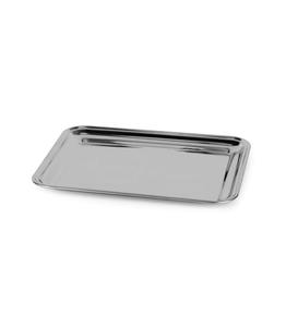 Bandeja de servicio rectangular de acero inoxidable con acabado brillante para servicio de alimentos - Product Image 3