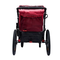 Remorque de vélo tout-terrain en alliage d'aluminium KS-200 avec suspension indépendante et siège inclinable, capacité de charge de 35 kg