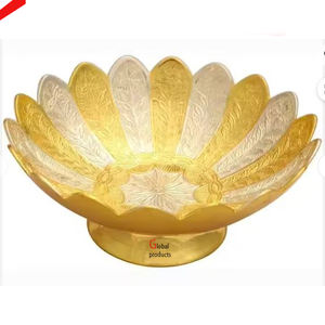 Nuevo cuenco de mesa de aluminio y metal con acabado dorado hecho a mano para restaurante de hotel - Product Image 5