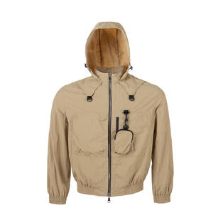 Mochila convertible impermeable de invierno, chaqueta de protección solar, carcasa suave de talla grande, cremallera frontal, correas de mochila convertibles sólidas - Product Image 1