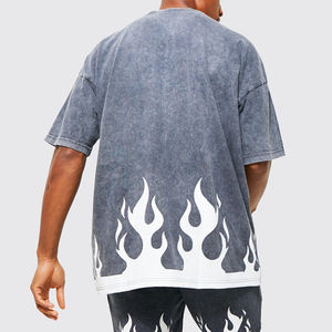 Nouveau design Vêtements décontractés d'été Fashion Wear Ensemble de shorts délavés à l'acide pour hommes/Ensemble de short de course à pied avec impression de logo personnalisé - Product Image 5