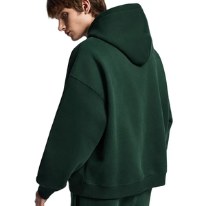 Sweat à capuche épais en molleton 100 % coton, coupe classique pour homme, streetwear d'hiver, teinture unie, écologique, haute qualité, 2026 - Product Image 6