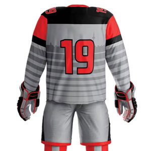 Tenue d'équipe de hockey sur glace, uniforme de hockey sur glace de haute qualité, couleur personnalisée, 100% polyester, en vente en ligne - Product Image 5