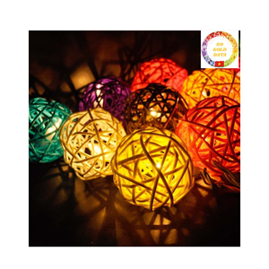 ลูกบอลหวายธรรมชาติงานแฮนด์เมดสำหรับตกแต่งบ้านงานปาร์ตี้งานแต่งงานและเครื่องประดับคริสต์มาส - Product Image 3