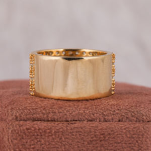 Anillo de Media Eternidad Unisex de Plata de Ley Hecho a Mano con Diamante de Corte Brillante Cultivado en Laboratorio de 2.10-2.60 Quilates, Chapado en Plata, Talla Personalizada - Product Image 2