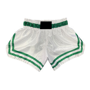 กางเกงมวยไทยลำลองแบบยูนิเซ็กซ์ ระบายอากาศได้ดี กางเกงคิกบ็อกซิ่งแบบมีเชือกผูก สีพื้น กางเกงมวยไทยไทย-ขายส่ง - Product Image 1