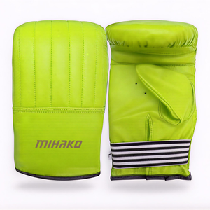 Gants de boxe en cuir de conception haut de gamme, mitaines de kickboxing, gants d'entraînement, poignées de main, fermeture à lacets, respirant, sangle réglable - Product Image 2