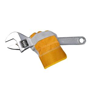 Gants de sécurité au travail en cuir de chèvre blanc bon marché pour la construction industrielle mécaniciens conducteurs soudeur - Product Image 5