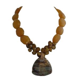 Collar de cuentas blancas de buena calidad para mujer, collar de varias formas de cumpleaños, cuentas de resina para mujer - Product Image 4