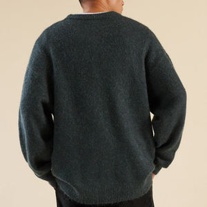 Suéter de Hombre, Corte Ajustado, Ligero, 100% Algodón, Transpirable, Cuello en V, Cálido, Casual, Elegante, Manga Larga, con Logotipo Frontal, Invierno 2026 - Product Image 4