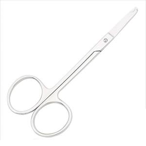 Wholesale Top Quality Professional Scissors with Straight Blade Cuticle Manicure Durable Stainless Steel Beauty Nail Scissors - Product Image 5