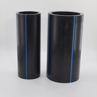 Tuyau d'alimentation en eau PE100 HDPE de grand diamètre, durable, résistant à la chaleur, anti-corrosion, haute résistance, haute flexibilité