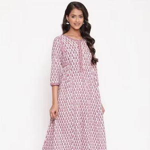 ชุดเดรสผ้าฝ้ายพิมพ์ลายแบบอินเดียชุดเดรสลำลองแขนกุดสไตล์โบฮีเมียนสำหรับผู้หญิงของขวัญแฟชั่นเฉพาะบุคคล - Product Image 1