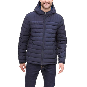 Vestes Bomber matelassées en toile écologiques respirantes conçues pour l'hiver, unisexes, manteau bouffant décontracté confortable à fermeture éclair - Product Image 6