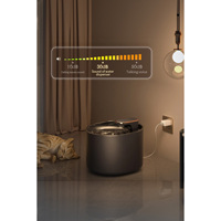 Fontaine à eau automatique de luxe noire pour chats et chiens - Distributeur d'eau en plastique 3L, taille unique, Turquie