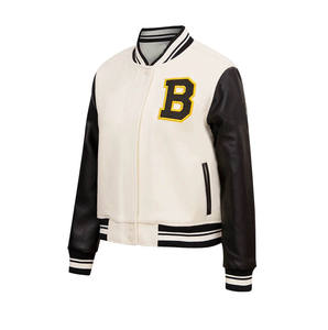 แจ็กเก็ตผ้ากำมะหยี่สไตล์ฮิปฮอปสำหรับผู้หญิงผ้าลินินปักลายแขนเสื้อสไตล์ฮิปฮอปตามสั่ง - Product Image 4