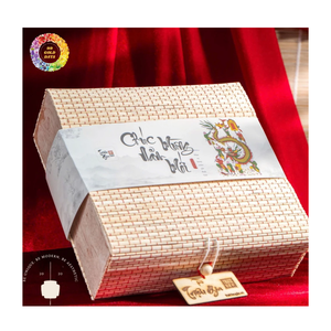 Caja enrollable tejida de bambú, cesta natural hecha a mano para embalaje y decoración de regalos, cajas de bambú de regalo de nuevo diseño PUSH y PULL - Product Image 6
