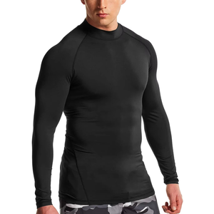 Camiseta Deportiva de Compresión para Hombre, Transpirable, de Manga Larga, Protección Solar, para Entrenamiento, Running, MMA - Product Image 1