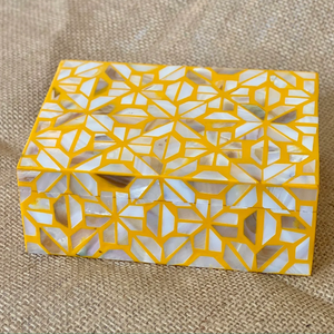 Caja de Joyería Clásica de Madera Hecha a Mano con Incrustaciones de Nácar Árabe - Duradera, Hermética y Ligera con Tapa - Product Image 5