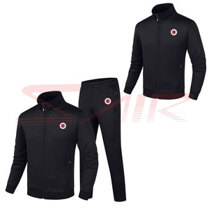 Hot Selling Classic 100% Cotton <b>Plus</b> <b>Size</b> Unisex Tracksuits Solid Black Casual Wear for Outdoor Winter Activities Pakistan Low - Product Image 3