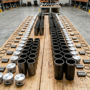 Pièces d'excavateur d'origine 6D31 6D34 6D14 6D15 6D16 6D17 6D22 6D24 Kit de chemise de cylindre et de piston pour moteur Mitsubishi - Product Image 1
