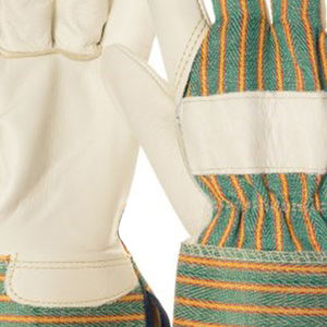 Vente directe d'usine, gants de travail en cuir grainé de qualité supérieure, résistants, 8 mil, gants de travail à paume unique, gants de construction - Product Image 6