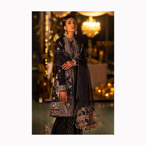 Robe de mariée pakistanaise de haute qualité pour femmes Salwar Kameez en soie de haute qualité pour les mariages - Product Image 4