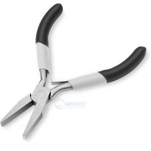 Pince à bec de canard pour chaînes en or, avec poignée noire, en acier inoxydable, outil de fabrication de bijoux pour le travail de chaînes de bijoux permanents, vente en gros - Product Image 5