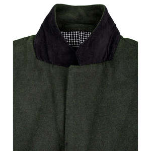 Manteau Trench Vert en Laine avec Capuche, Décontracté, Simple Boutonnage, Imperméable, Imprimé 'I Love Ugly', avec Fentes de Poche, en Laine et Cachemire - Product Image 2
