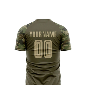 ชุดเสื้อฟุตบอลชายลายพรางแบบซับลิเมชั่น ระบายเหงื่อได้ดี แขนสั้น ทรงสปอร์ต พร้อมชื่อและหมายเลขตามสั่ง - Product Image 4