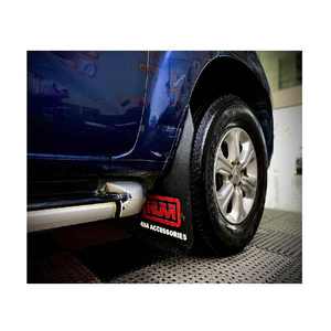 Huvi บังโคลนรถยางสีแดง/ดำทนทาน, บังโคลนรถรถกระบะติดตั้งง่ายต่อการติดตั้ง - Product Image 4