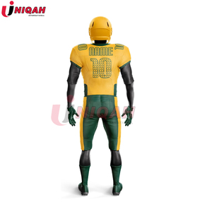 ชุดยูนิฟอร์มอเมริกันฟุตบอลแบบสั่งทำพิเศษ ผ้าโพลีเอสเตอร์/คอตตอน ระบายอากาศได้ดี พิมพ์ลายด้วยความร้อน เสื้อ กางเกง ชุดเซ็ต สำหรับผู้ใหญ่ แบบ unisex - Product Image 3