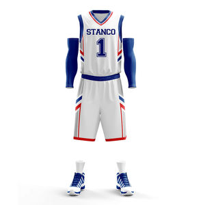 Conjunto de uniforme de baloncesto juvenil sublimado personalizado de gran venta, ropa deportiva transpirable, diseño reversible - Product Image 6