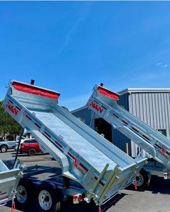 Top quality 7X14 Dump <b>Trailer</b> 8 Ton Low Profile 4 High Side DM142 available at cheap price - Product Image 2