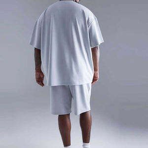 Camiseta y conjuntos cortos transpirables para correr para hombre, conjuntos cortos de verano de manga corta, conjunto de verano elegante y de moda - Product Image 2