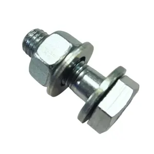 Ensemble de 100 boulons hexagonaux de 5/8 po en acier zingué A325 avec écrous et rondelles - Product Image 4