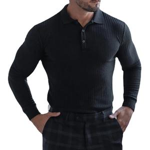 Gran oferta, recién llegados, polos para hombre, venta al por mayor, Polo informal liso de alta calidad con logotipo personalizado para hombre - Product Image 2