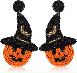 Pendientes de bandera india con estilo moderno para niñas y mujeres, cuentas de cristal Vintage de moda con gancho cristiano para fiestas - Product Image 4