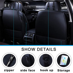 <span class=keywords><strong>Housse</strong></span> de coussin de véhicule imperméable en cuir de haute qualité, ensemble complet Original de housses de siège de voiture personnalisées pour Toyota Hilux 2009-2019 - Product Image 6