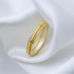 Mustard Yellow Color Enamel Design Shiny Zircon Stone <b>Adjustable</b> Band <b>Ring</b> Turkish Handmade Wedding 925 Sterling <b>Silver</b> Jewelry - Product Image 2