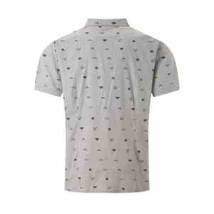 Camiseta estampada de punto con logotipo personalizado de alta calidad OEM, camisas de trabajo informales de algodón estilo manga corta 100% para hombre - Product Image 4