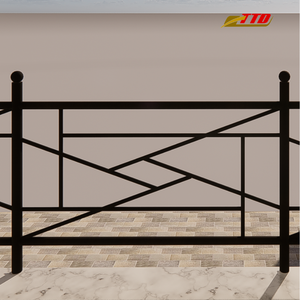 Barandilla de balcón de hierro forjado personalizada fabricada en Vietnam con diseño decorativo y acabado con recubrimiento en polvo para un uso duradero en exteriores - Product Image 4