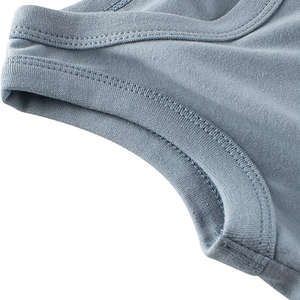 Débardeurs en coton de couleur unie pour enfants, garçons et filles, chemises décontractées pour jeunes, tissage tricoté, qualité supérieure, prix de gros - Product Image 3