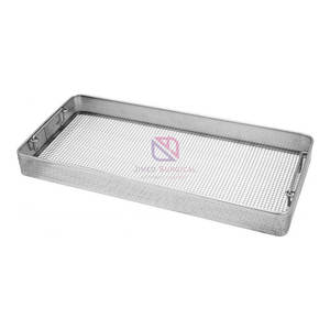 Panier à instruments chirurgicaux en acier inoxydable de haute qualité, économique, durable, à base de fil, perforé sur les côtés, fiable, à commande manuelle - Product Image 2