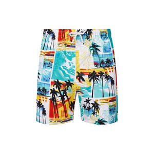 Vente en gros de shorts de bain 100% coton pour hommes vêtements d'été décontractés avec motif solide vente en ligne - Product Image 1