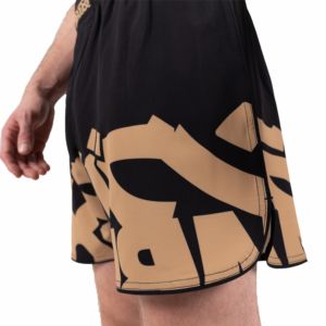 กางเกงขาสั้นออกกำลังกาย MMA สำหรับผู้ชาย คุณภาพสูง ผลิตตามสั่ง OEM ผ้าฝ้าย 100% ระบายอากาศได้ดี เอวยางยืด สีและโลโก้สั่งทำได้ - Product Image 4