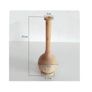 Vase à fleurs en bois poli et de haute qualité, décoration de jardin pour la maison et le bureau, offre spéciale - Product Image 1