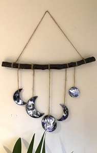 Fases de la luna hechas a mano, decoración colgante de pared de cerámica Bohemia, de alta calidad, bajo precio con descuento - Product Image 4