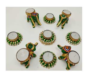 Esteras florales de Rangoli hechas a mano de alta calidad, decoración festiva para el hogar y la Oficina, luz de té, regalo de boda, favores de inauguración, decoración de Diwali - Product Image 2